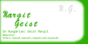 margit geist business card